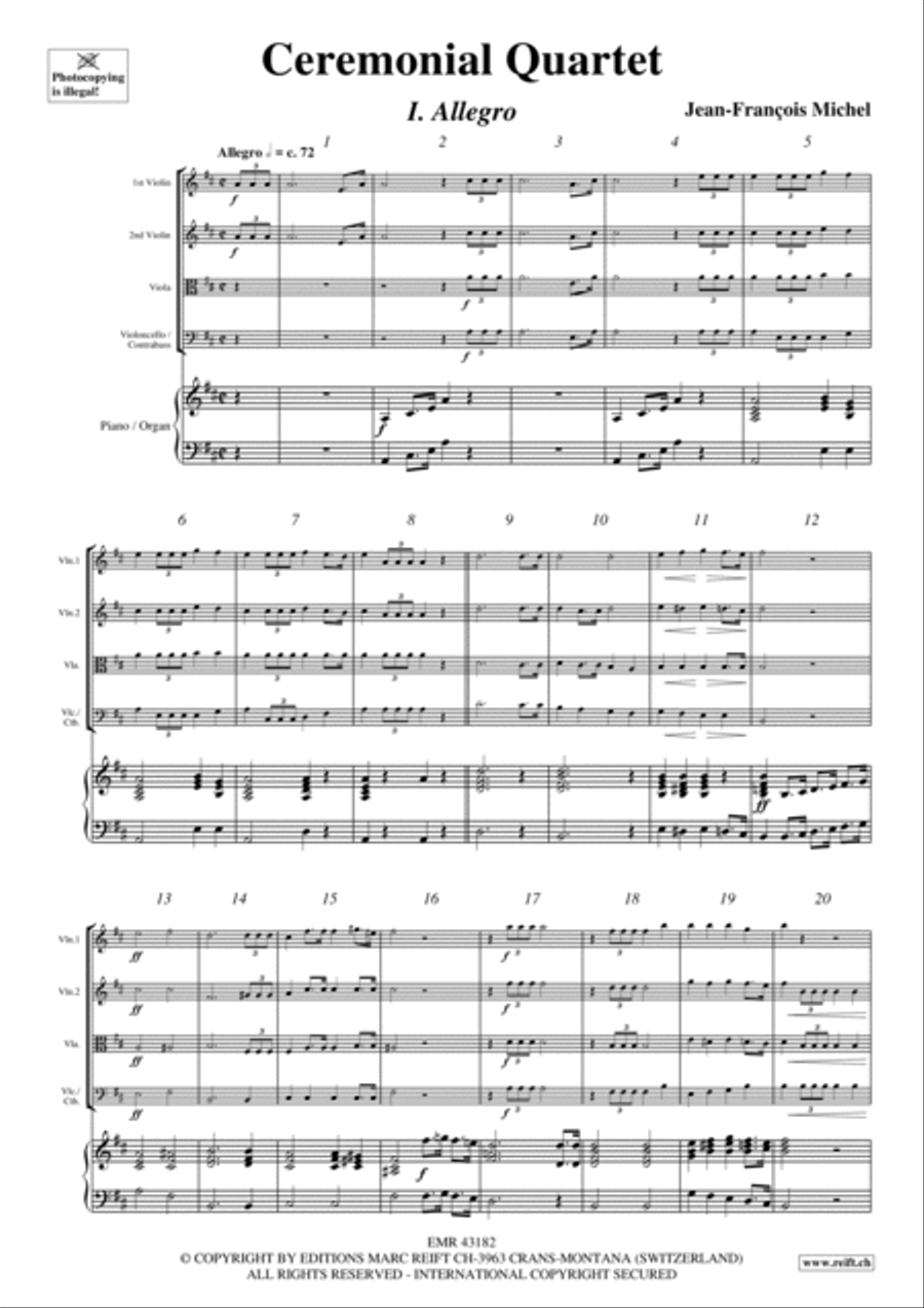 Ceremonial Quartet String Quartet scores gallery preview page 2