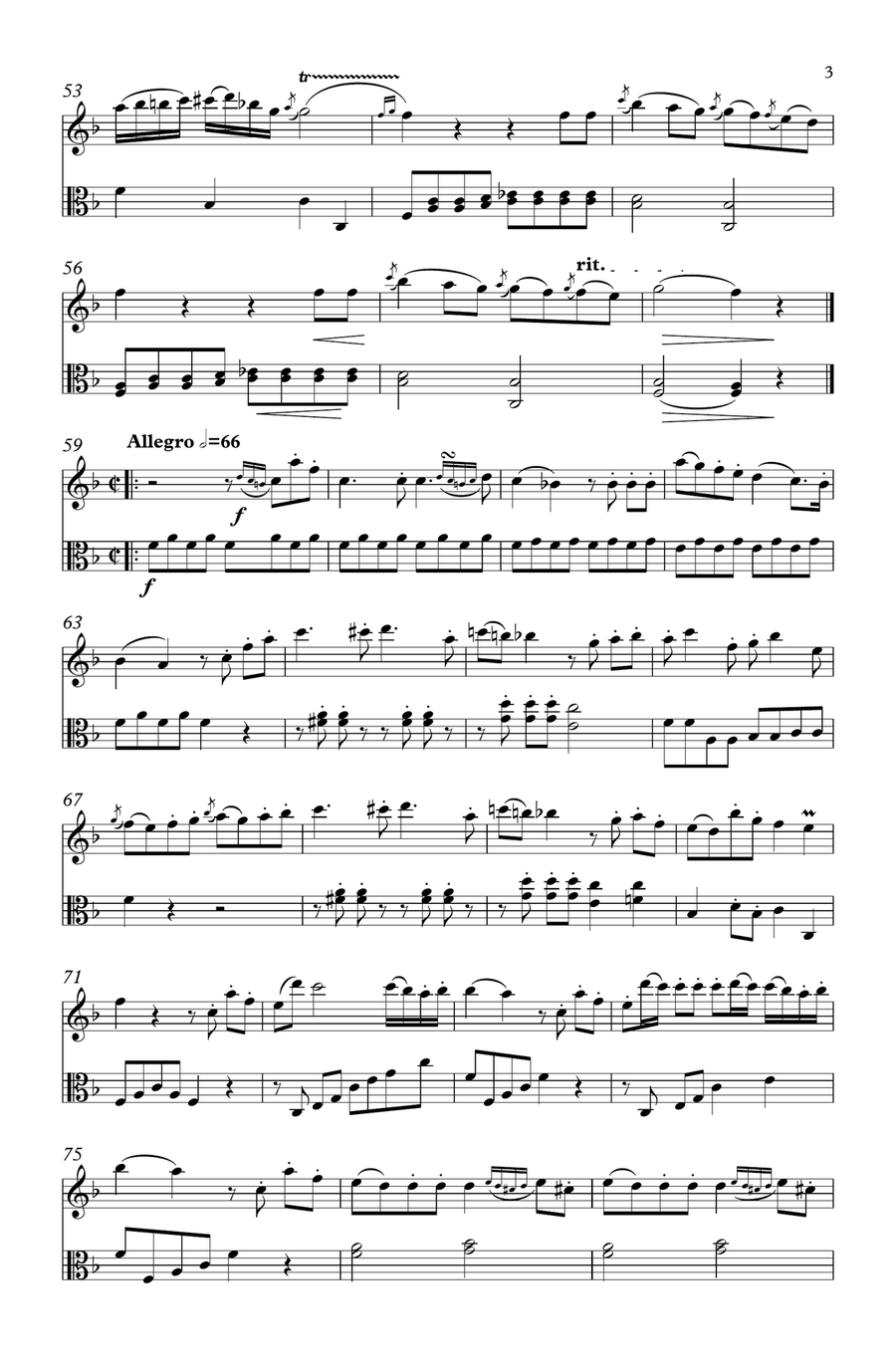 Duo #4 for Flute & Viola Duo #4 for Flute & Viola Flute scores gallery preview page 3