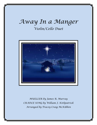 Book cover for Away In A Manger Medley for Violin/Cello Duet