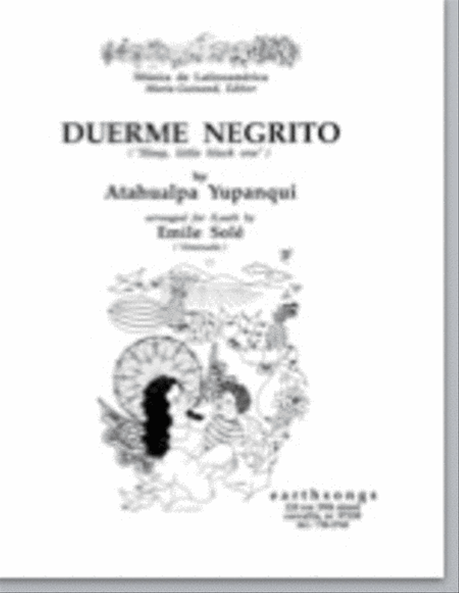 duerme negrito duerme negrito 4-Part scores gallery preview page 1