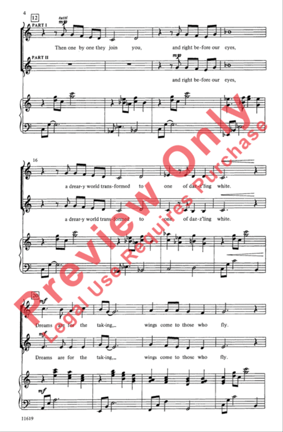 Solitary Snowflake Solitary Snowflake 2-Part scores gallery preview page 3
