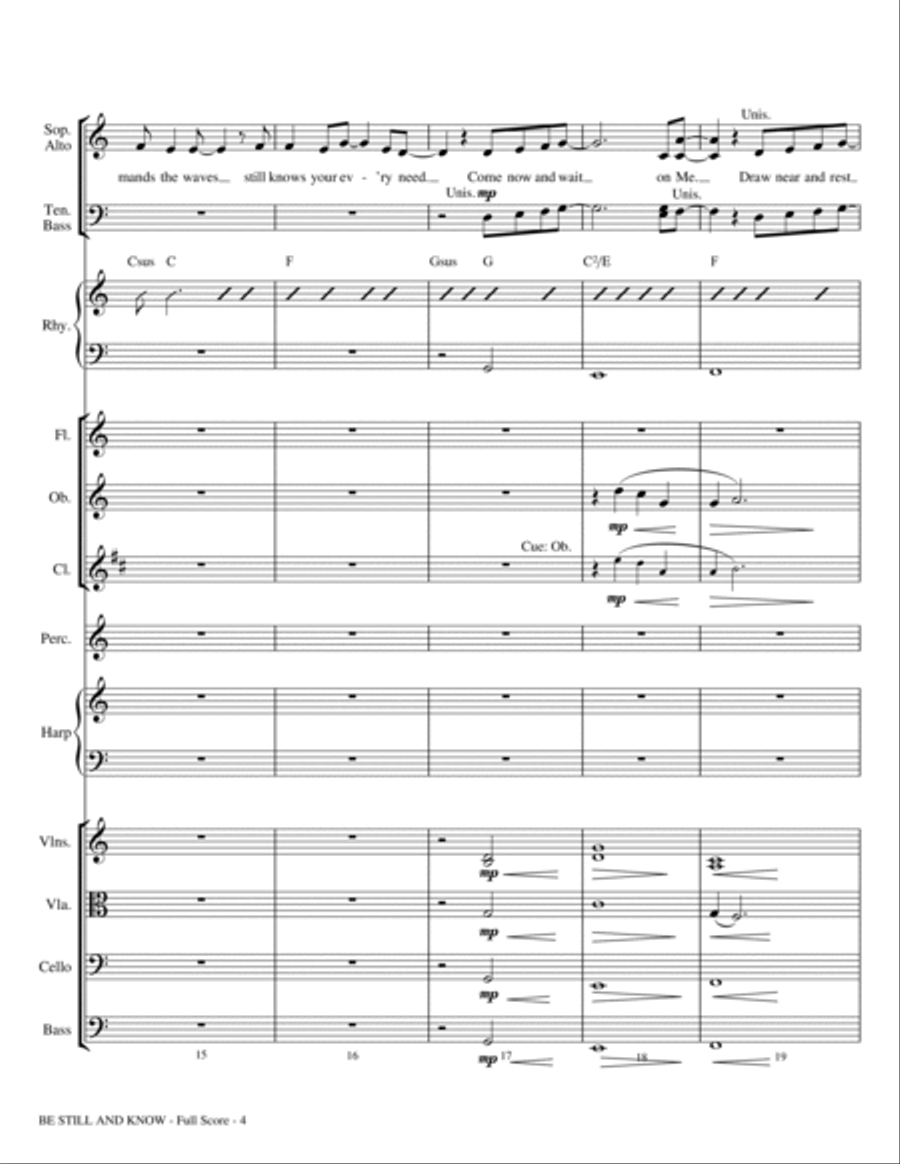 Be Still And Know - Full Score Choir scores gallery preview page 4