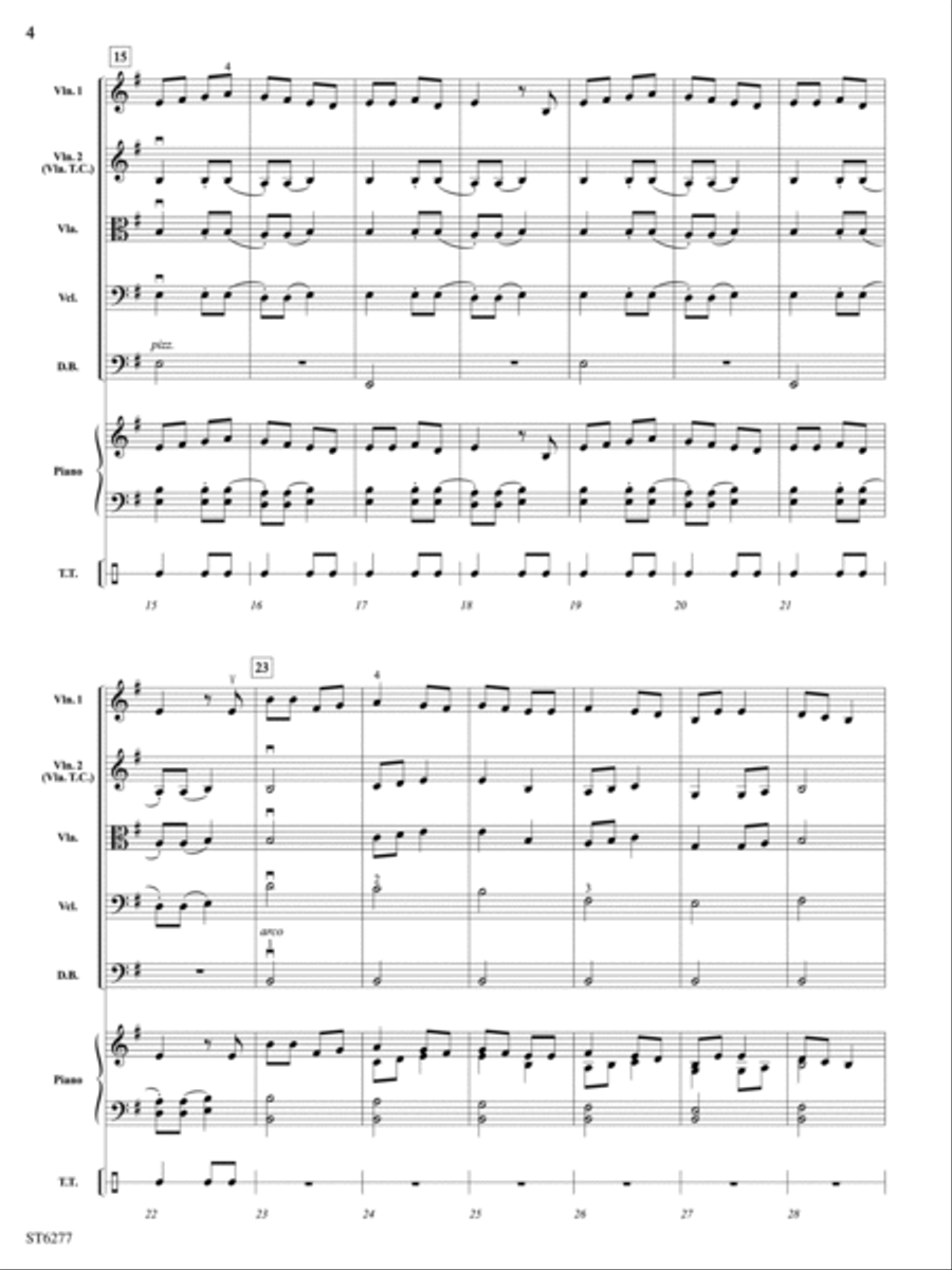 The Huron Carol: Score The Huron Carol: Score String Orchestra scores gallery preview page 4
