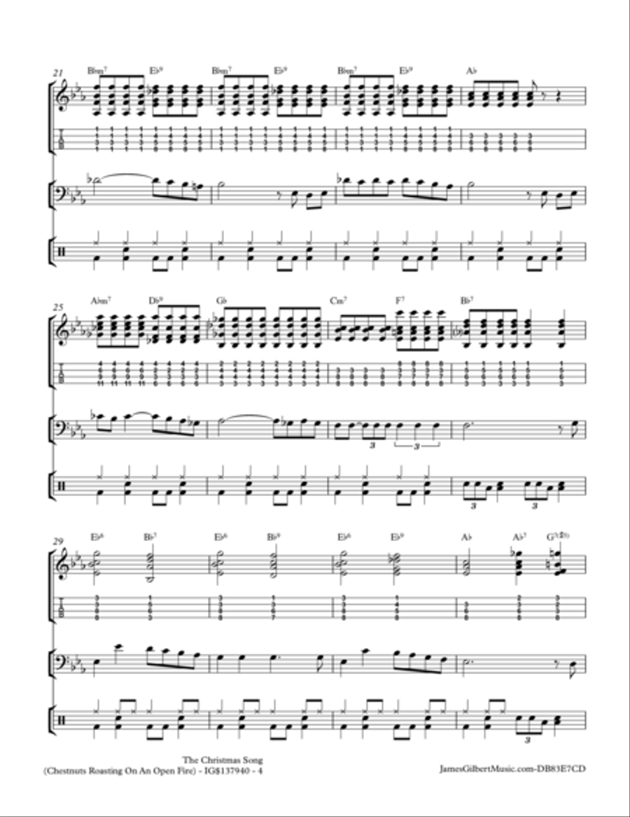 The Christmas Song (Chestnuts Roasting On An Open Fire) String Duet scores gallery preview page 4