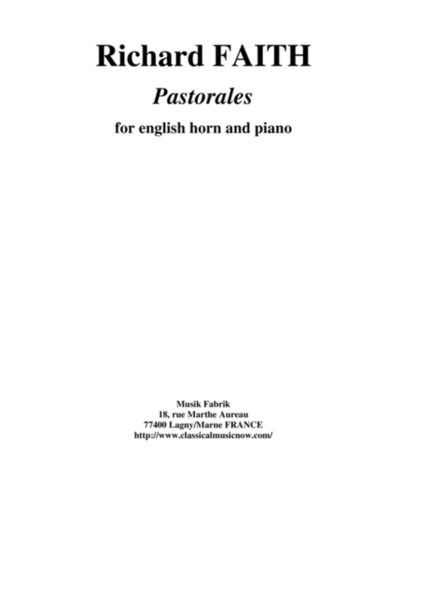 Richard Faith : Pastorales for english horn and piano