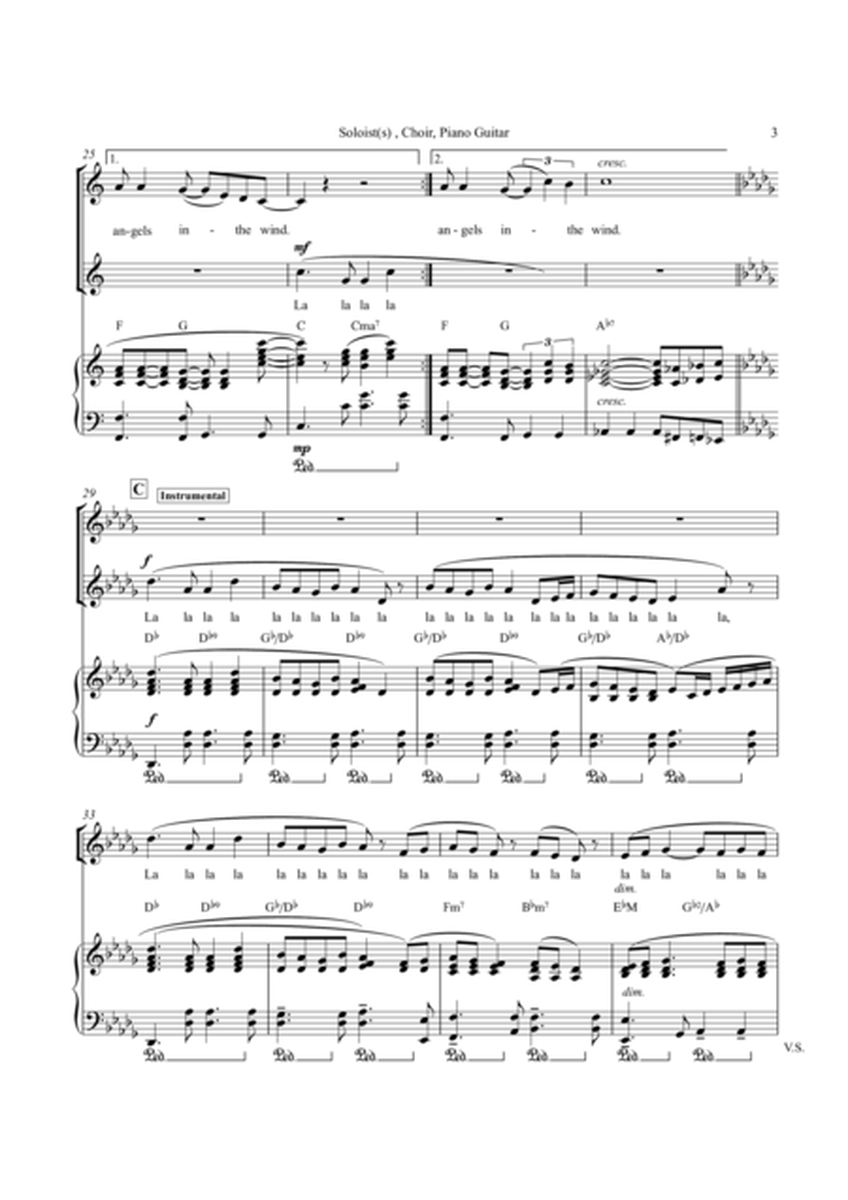 Angel In The Wind (Piano/Vocal Score)