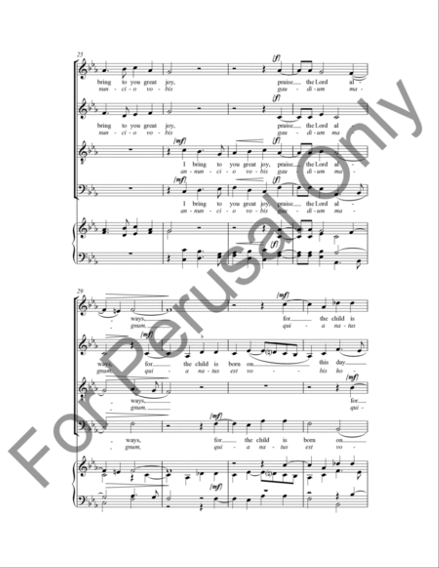 All Rejoiced When The Angel Came Down 4-Part scores gallery preview page 5