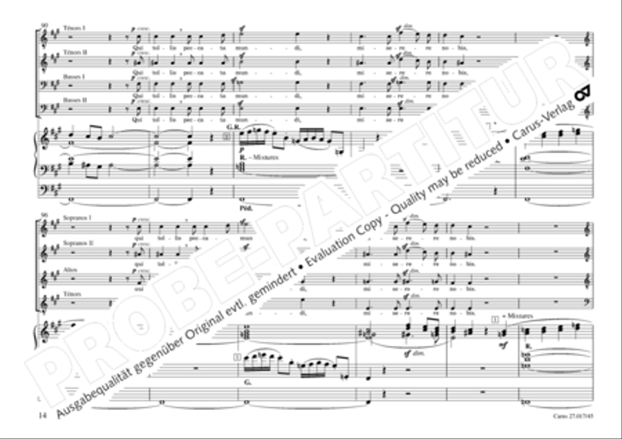 Messe solennelle en ut diese mineur 4-Part scores gallery preview page 15