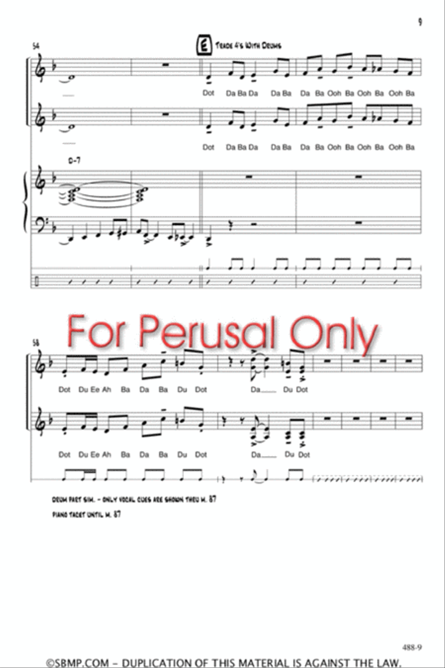Billy and Ming Do the Bebop Thing - SA Octavo SA scores gallery preview page 9