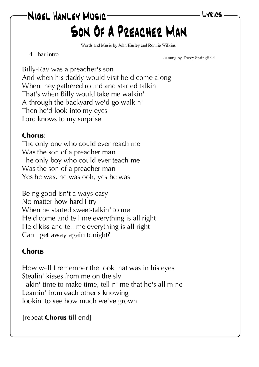 Son Of A Preacher Man Jazz Ensemble scores gallery preview page 6