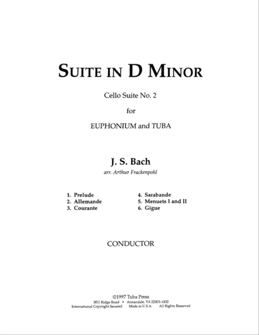 Suite in D minor Brass Duet scores gallery preview page 2