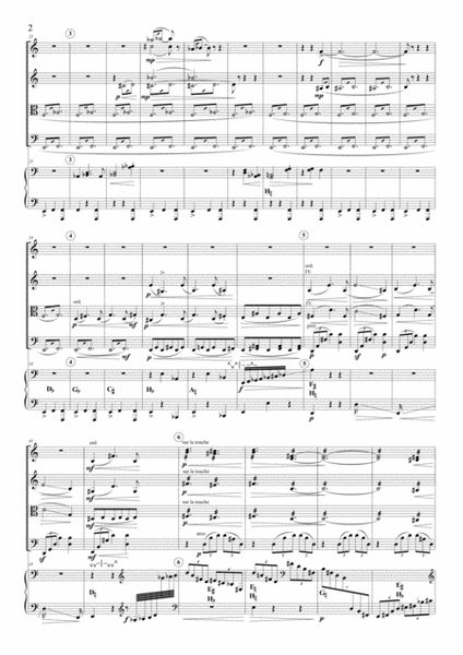 La Valse for string quartet & harp (score only)