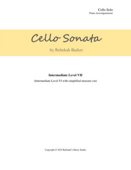 Cello Sonata image number null