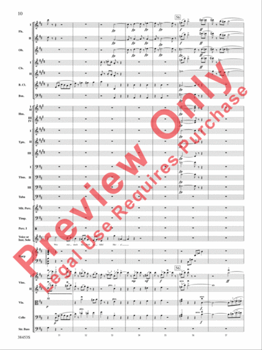 Ging heut Morgen übers Feld Full Orchestra scores gallery preview page 11