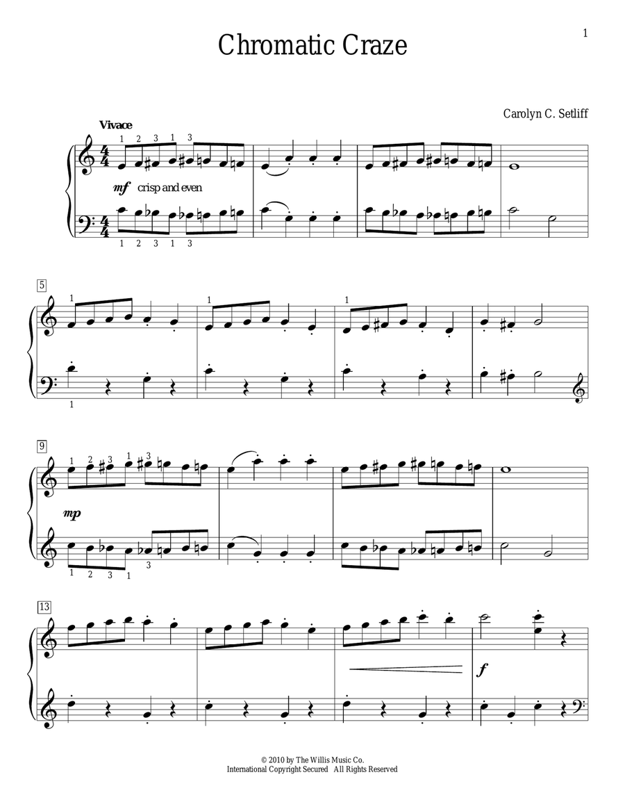 Chromatic Craze Piano Method scores gallery preview page 1