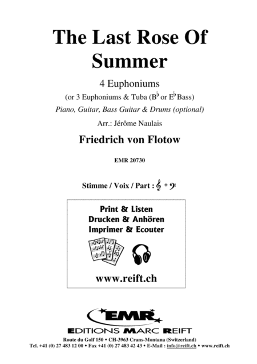 The Last Rose Of Summer The Last Rose Of Summer Euphonium Quartet scores gallery preview page 2