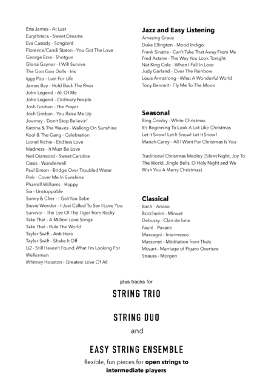 Stayin' Alive String Quartet scores gallery preview page 3