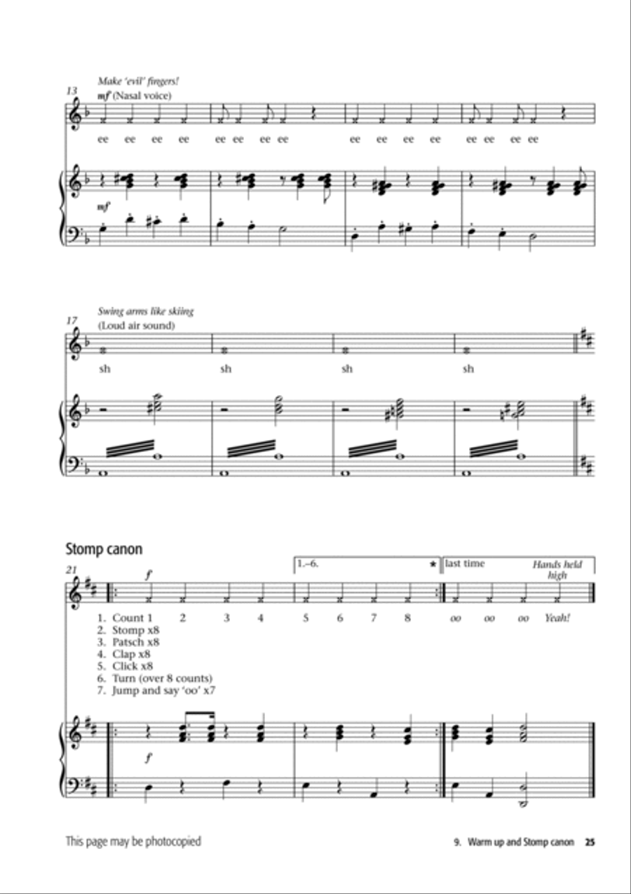 Young Voiceworks Unison Choir scores gallery preview page 8