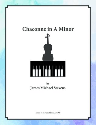 Book cover for Chaconne in A Minor - Violin & Piano