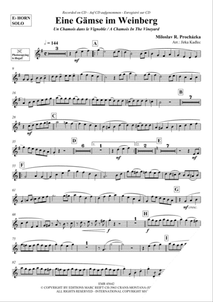 Eine Gamse im Weinberg Horn scores gallery preview page 3