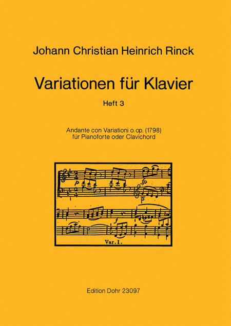 Variationen für Klavier, Heft 3