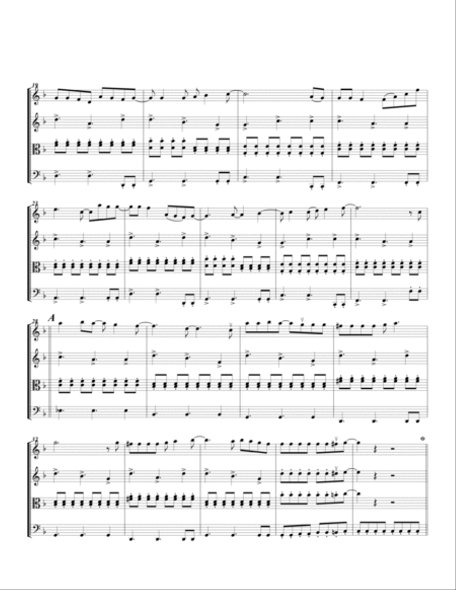 Don't Stop Me Now String Quartet scores gallery preview page 2
