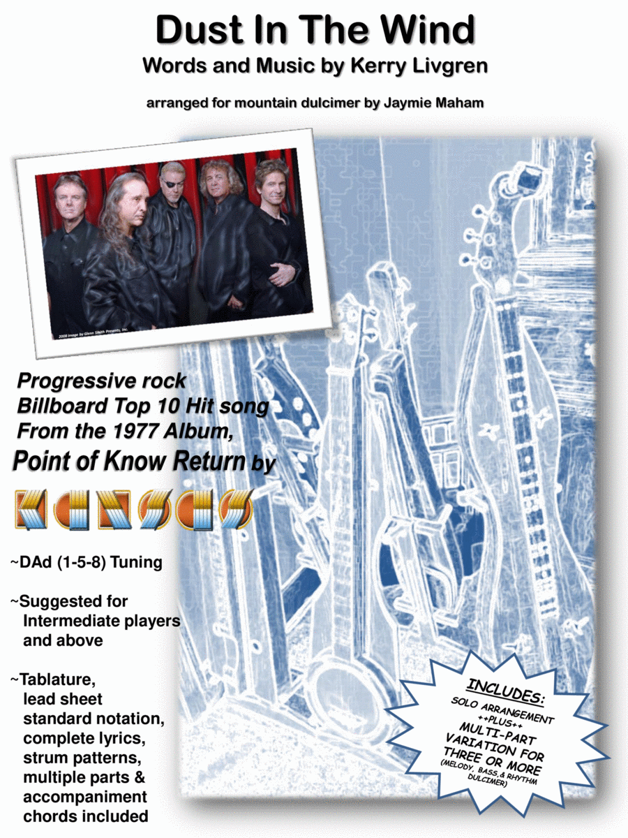 Dust In The Wind Dulcimer scores gallery preview page 1