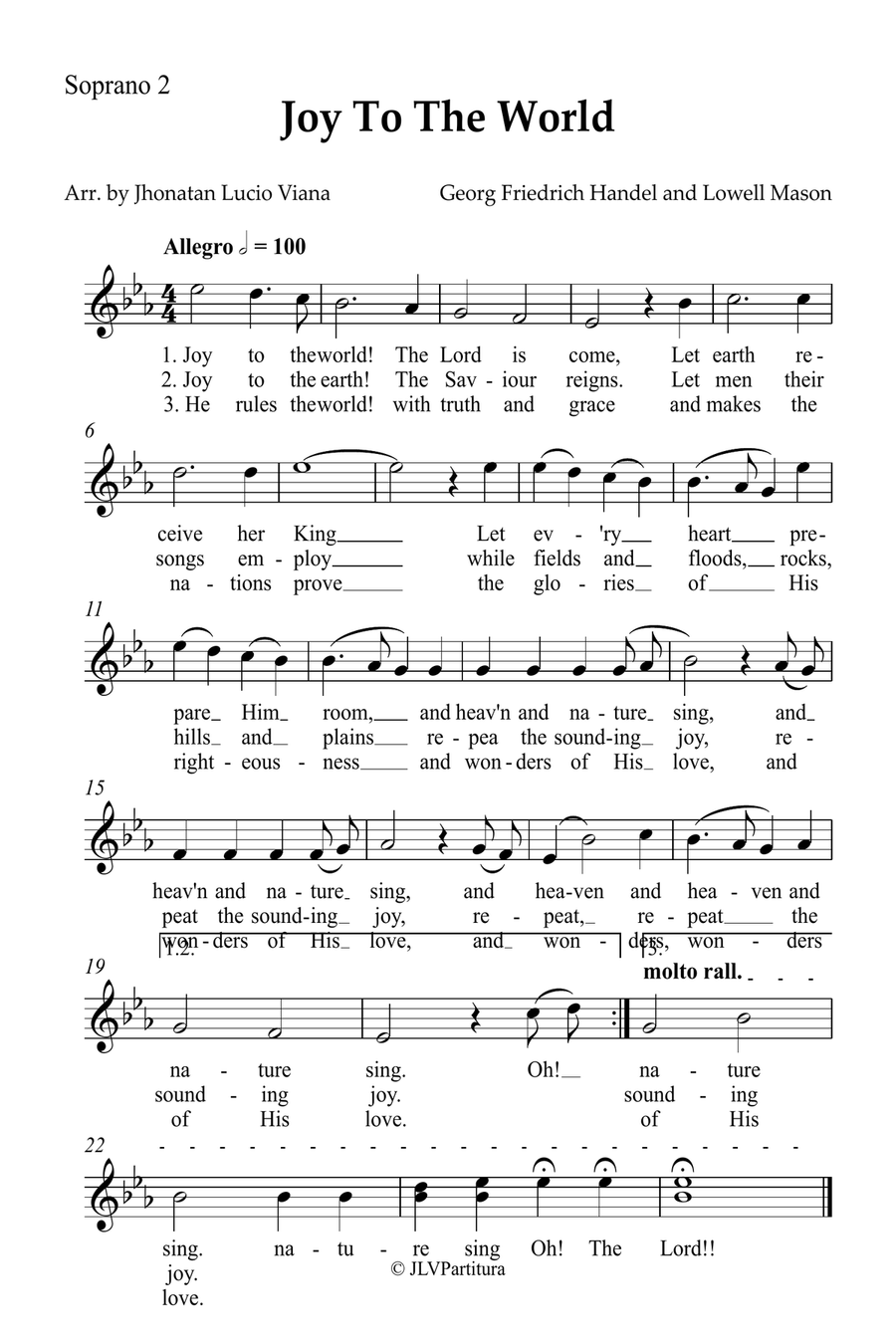Joy To The World Small Ensemble scores gallery preview page 4