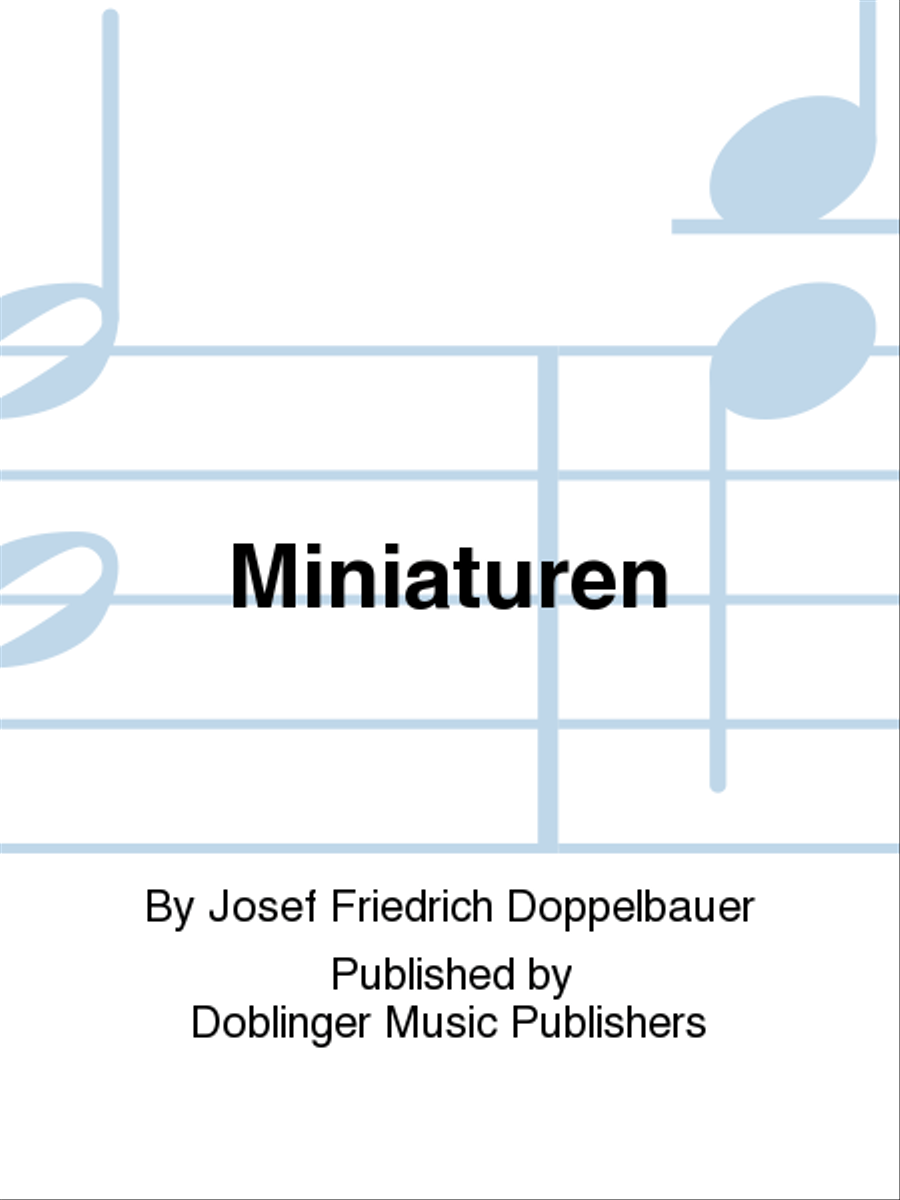Miniaturen Flute scores gallery preview page 1