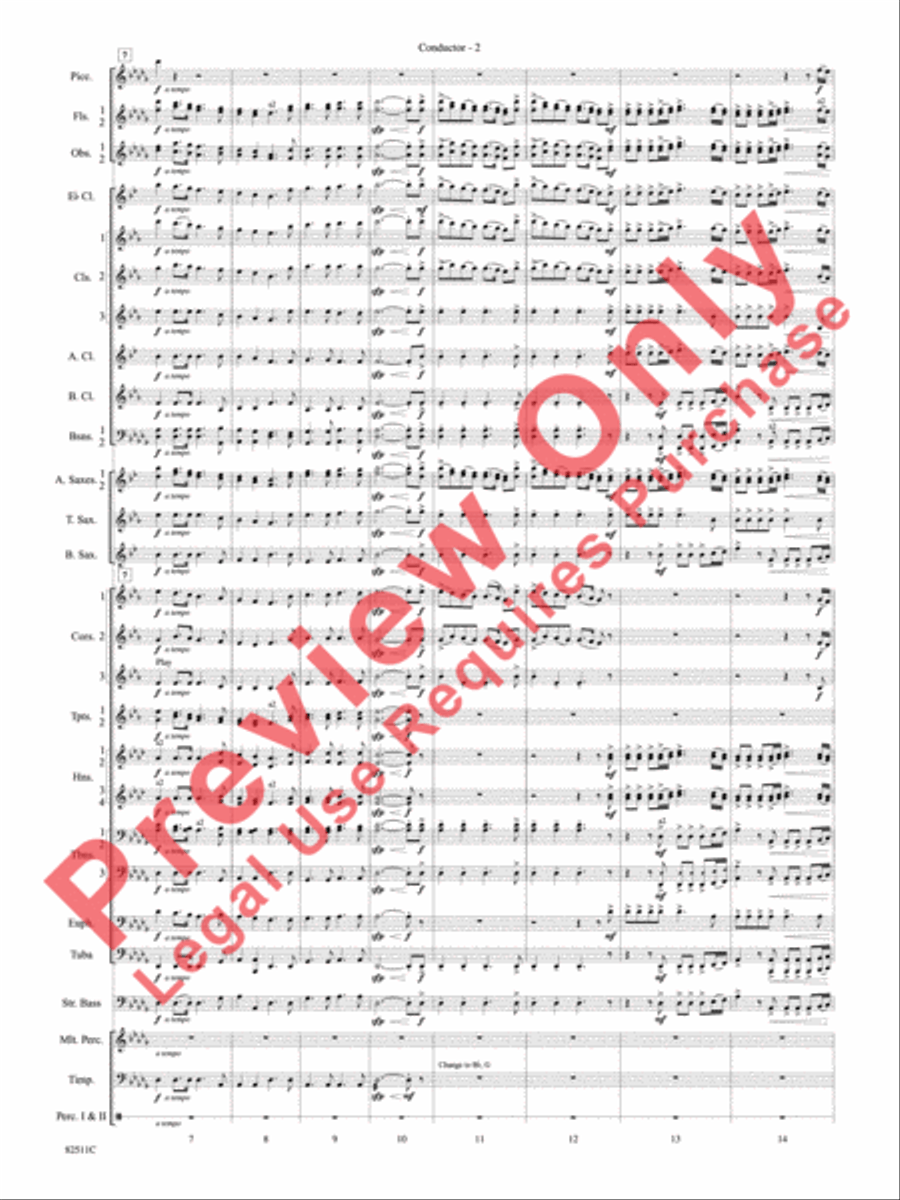 A Christmas Festival Concert Band scores gallery preview page 5