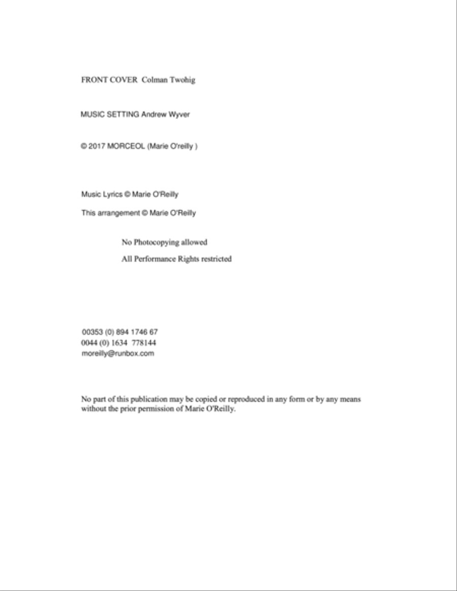 2017 SSAA bilingual Irish / English version of my RÍ NOLLAG Christmas Carol SSAA scores gallery preview page 2