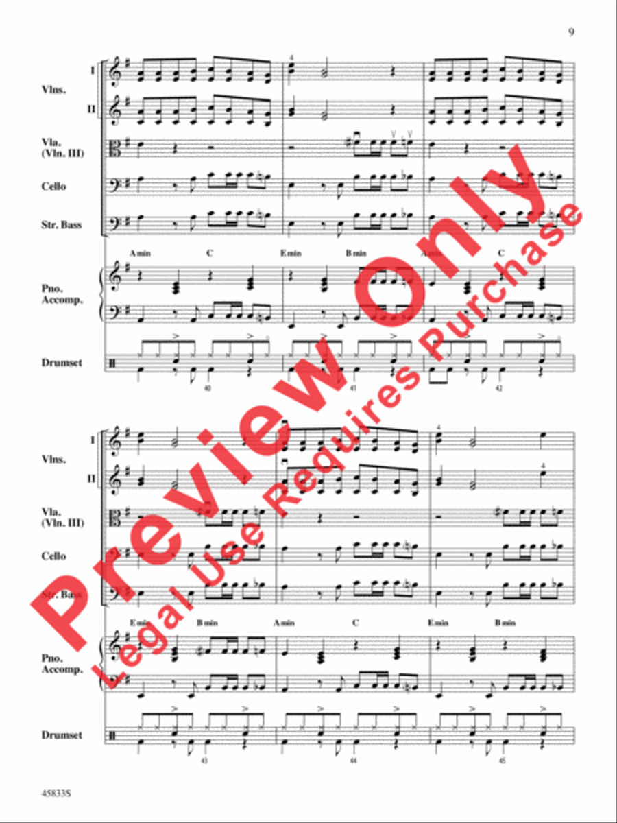 Cake by the Ocean String Orchestra scores gallery preview page 9
