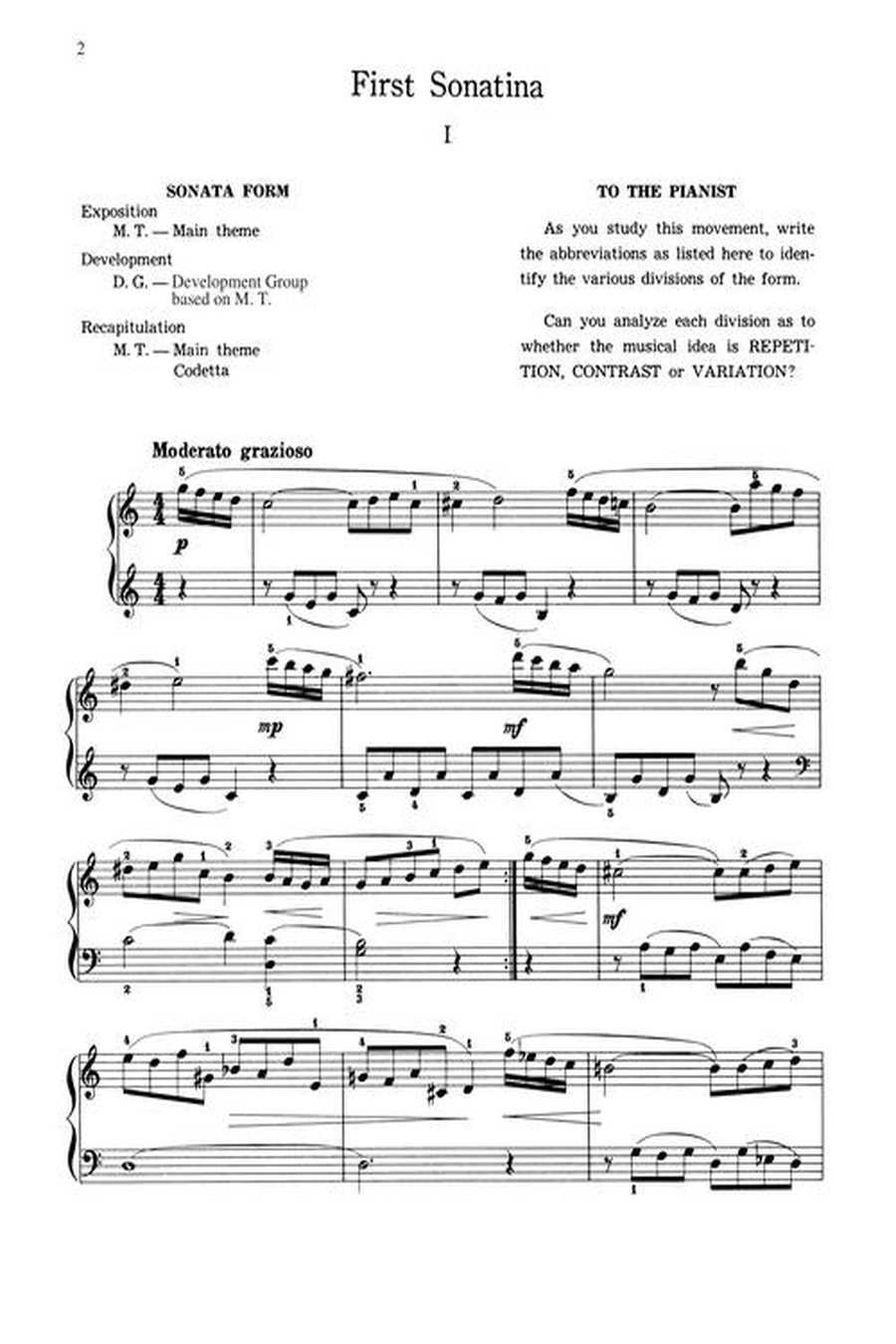 Accent on Analytical Sonatinas Piano scores gallery preview page 3