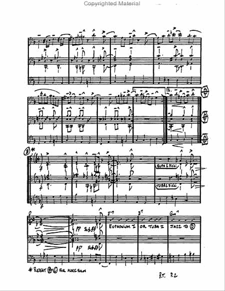 Bluesin' Tubas Bluesin' Tubas Large Ensemble scores gallery preview page 3