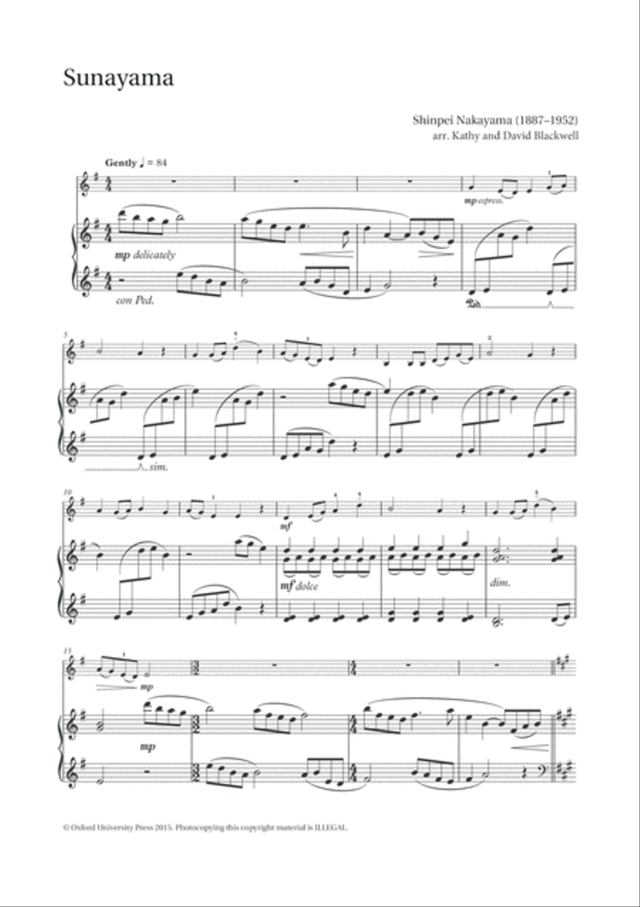 Sunayama Violin Solo scores gallery preview page 2