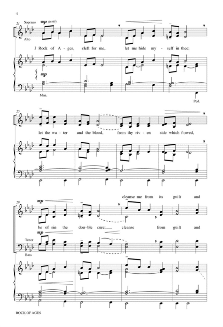 Rock of Ages 4-Part scores gallery preview page 4