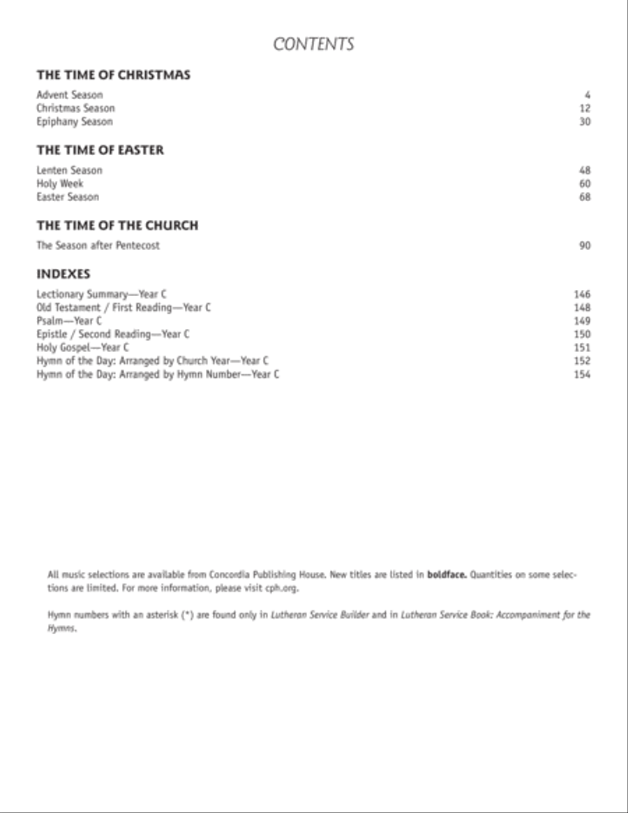 Worship Planning Book: Year C 2022 Sacred scores gallery preview page 3