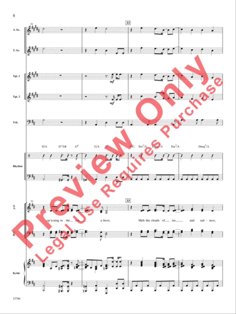 Joyful, Joyful, We Adore Thee Choir scores gallery preview page 9