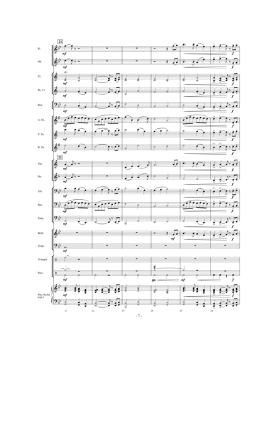 Eventide Concert Band scores gallery preview page 6