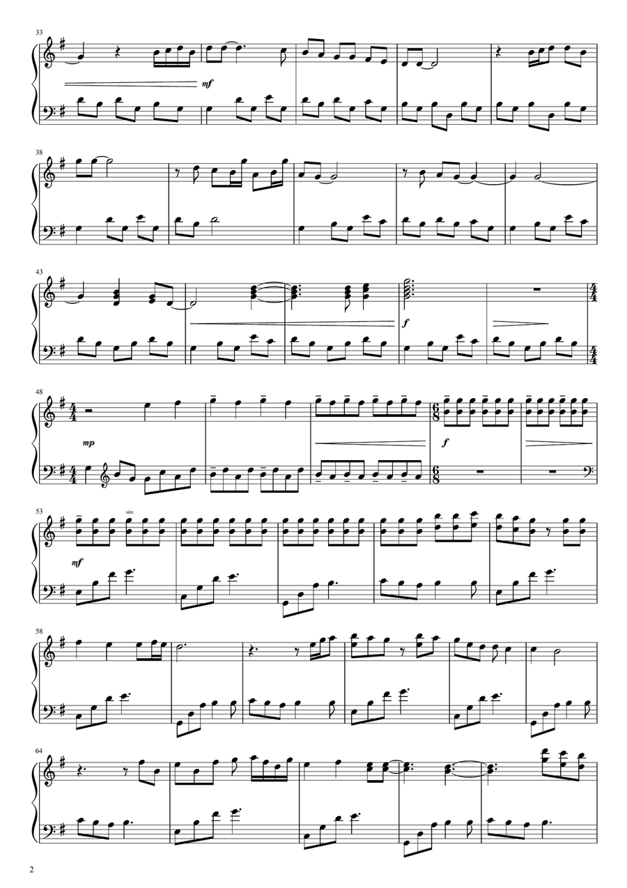 The Holly And The Ivy Easy Piano scores gallery preview page 2