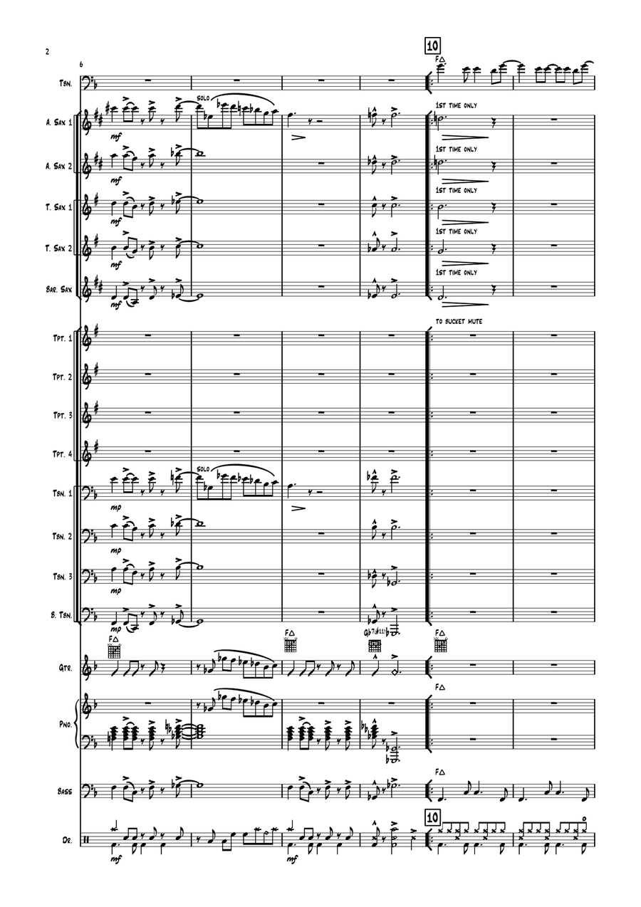 The Girl From Ipanema (Garôta De Ipanema) Jazz Ensemble scores gallery preview page 2