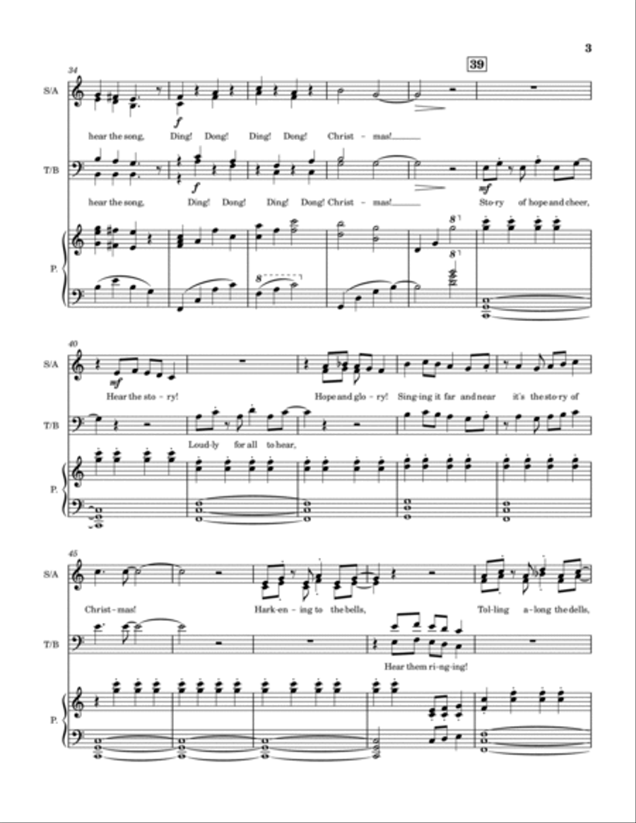 Harken to the Bells Harken to the Bells 4-Part scores gallery preview page 3
