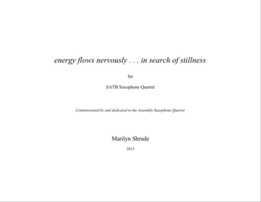 [Shrude] energy flows nervously... in search of stillness Woodwind Quartet scores gallery preview page 3
