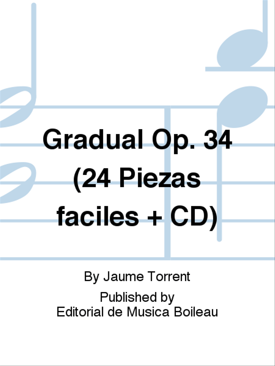 Gradual Op. 34 (24 Piezas faciles + CD) Classical Guitar scores gallery preview page 1