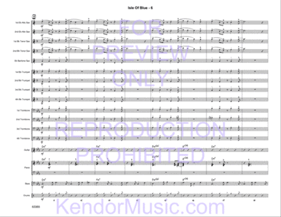 Isle of Blue Jazz Ensemble scores gallery preview page 8