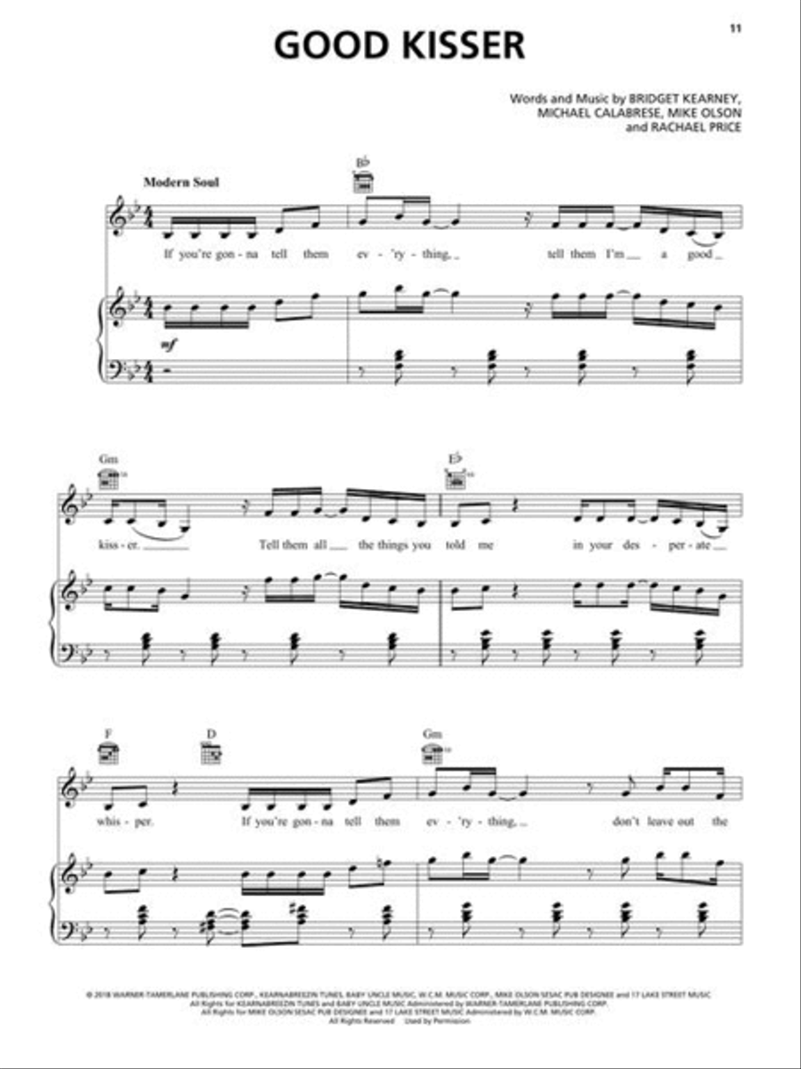 Lake Street Dive Songbook Piano, Vocal, Guitar scores gallery preview page 5