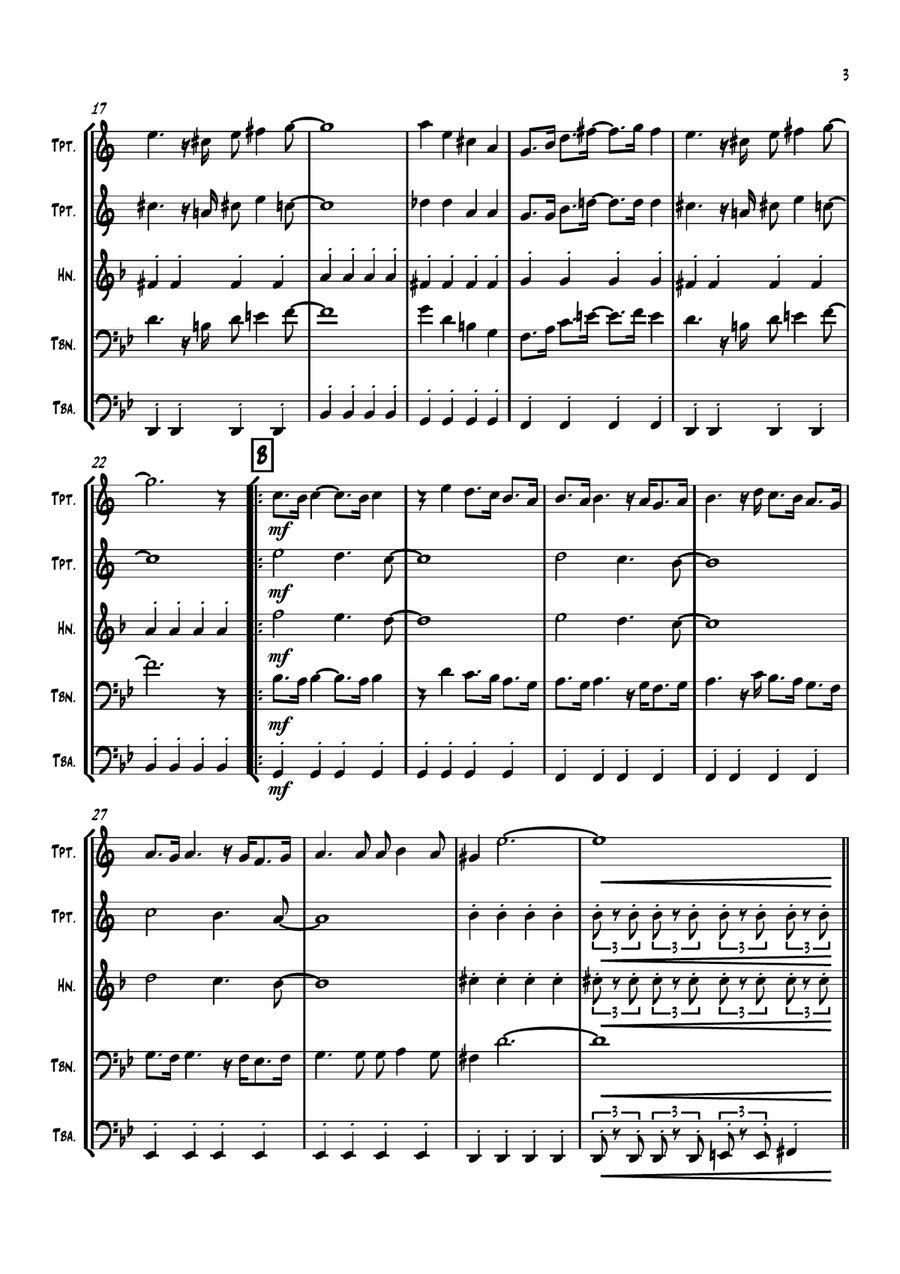 Happy Together Brass Ensemble scores gallery preview page 4