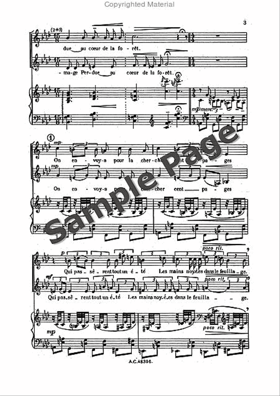 Bernier R Sortileges Ingenus (ep) Women's Choir scores gallery preview page 4