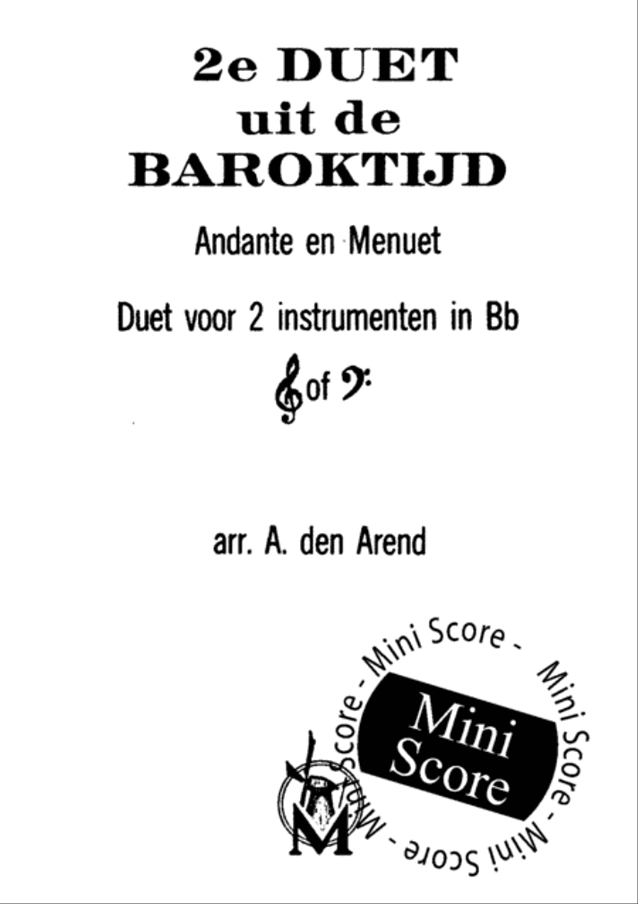 2nd Duet from the Baroque Piano Accompaniment scores gallery preview page 3