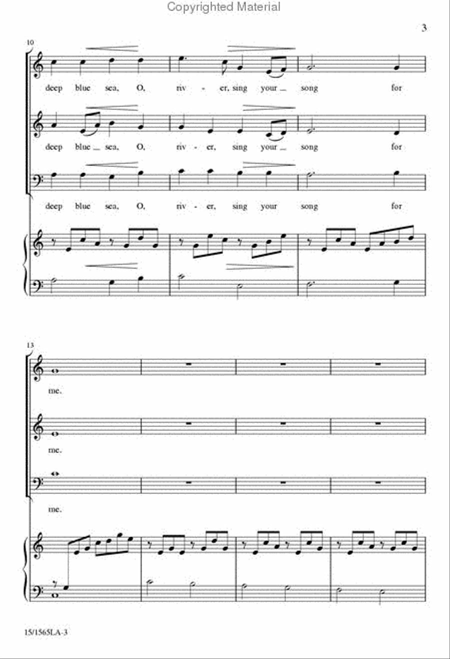River, Sing Your Song River, Sing Your Song 3-Part scores gallery preview page 3